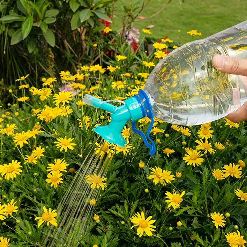 自動散水ノズル,2 in 1,水やり,飲料ボトル,多肉植物の灌漑ツール,ひまわり