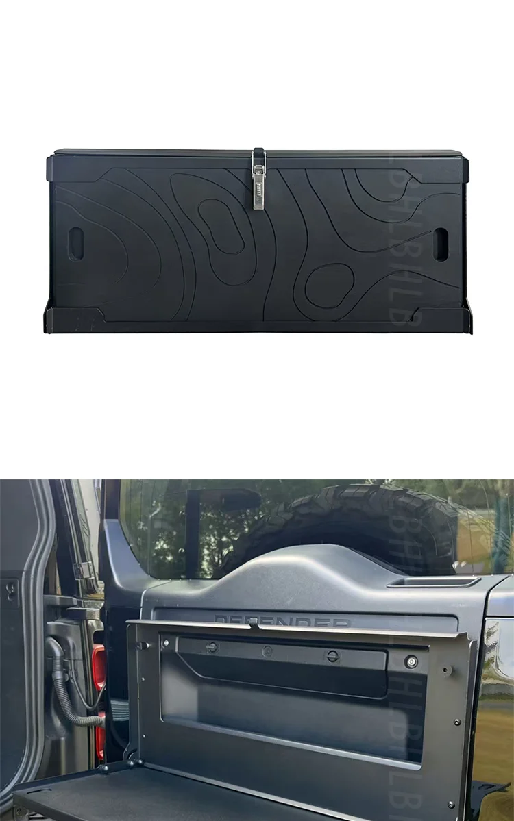 Legierung Auto Heckklappe Tisch Hinten Tür Faltbare Regal Lagerung Halterung Zubehör für 2020-2025 Land Rover Defender 90 110 130 L663 – Detail 2