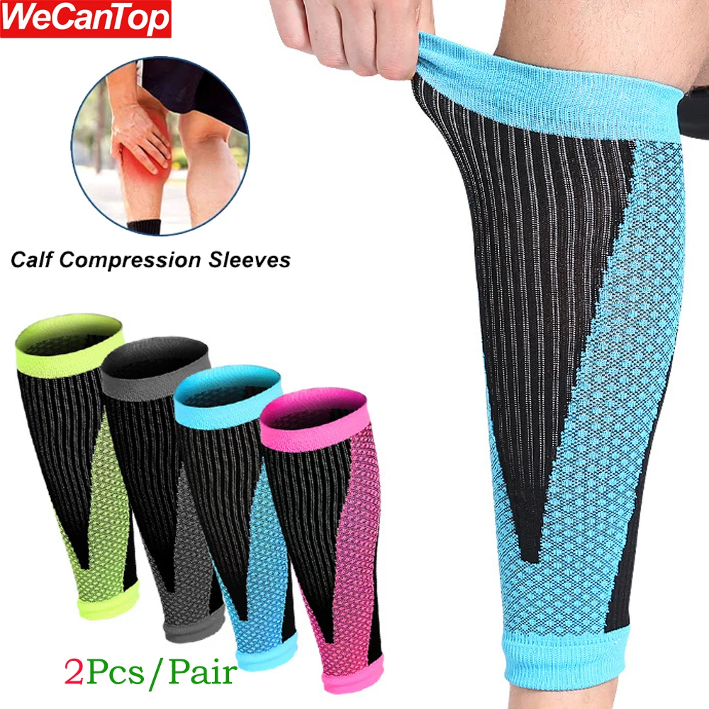 1Pair Calf Compression Sleeves for MenWomen - 20-30mmHg Legs Compression Socks Support for Running,Shin Splint,Calf Pain Relief