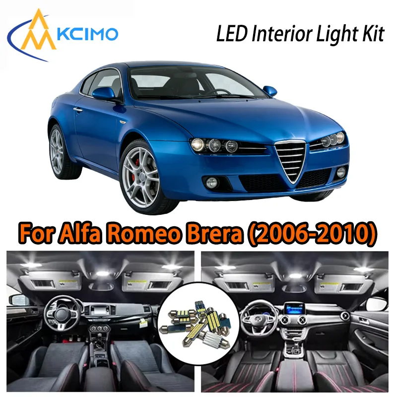 

KCIMO For Alfa Romeo Brera (2006-2010) Premium LED Interior Kit - 2 Colors , Quick Installation, Long-Lasting