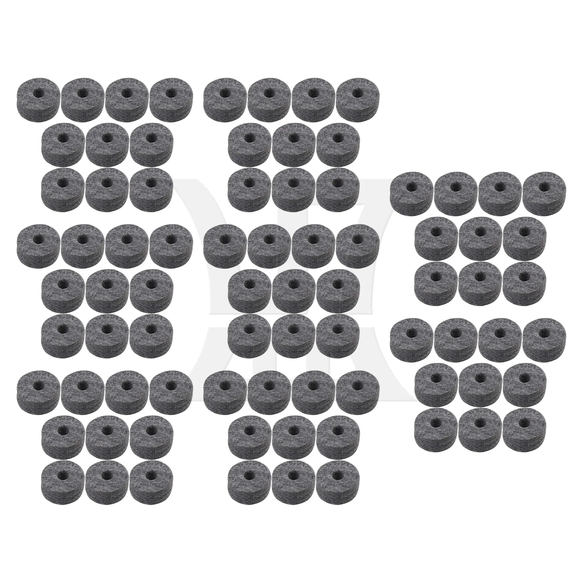 

Yibuy 80pcs 3.5cm Dia Black Round Soft Felt Washers Cymbal Stand Replacement with 1.5cm T