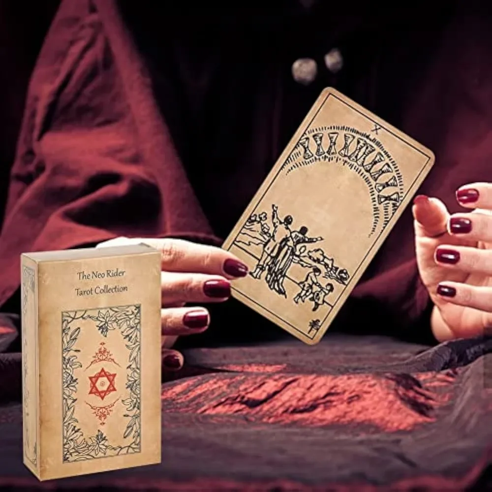 Das Neo Rider Tarot Collection Deck, 10,3 x 6 cm, 78 Stück, klassische Tarotkarten für Anfänger
