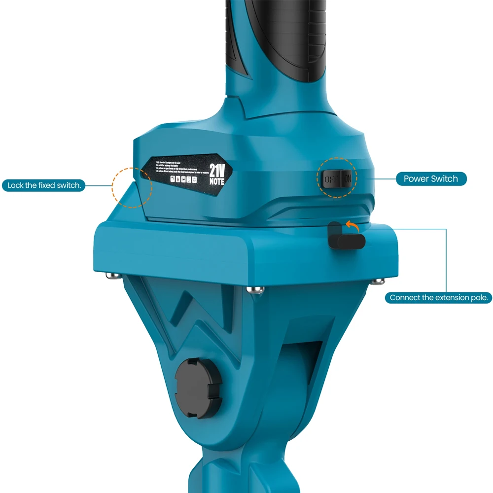 1.5/2.2/2.5 متر القطب الكهربائي بالمنشار تلسكوبي تمديد مقصات التقليم قابل للتعديل شجرة الانتهازي ملحق