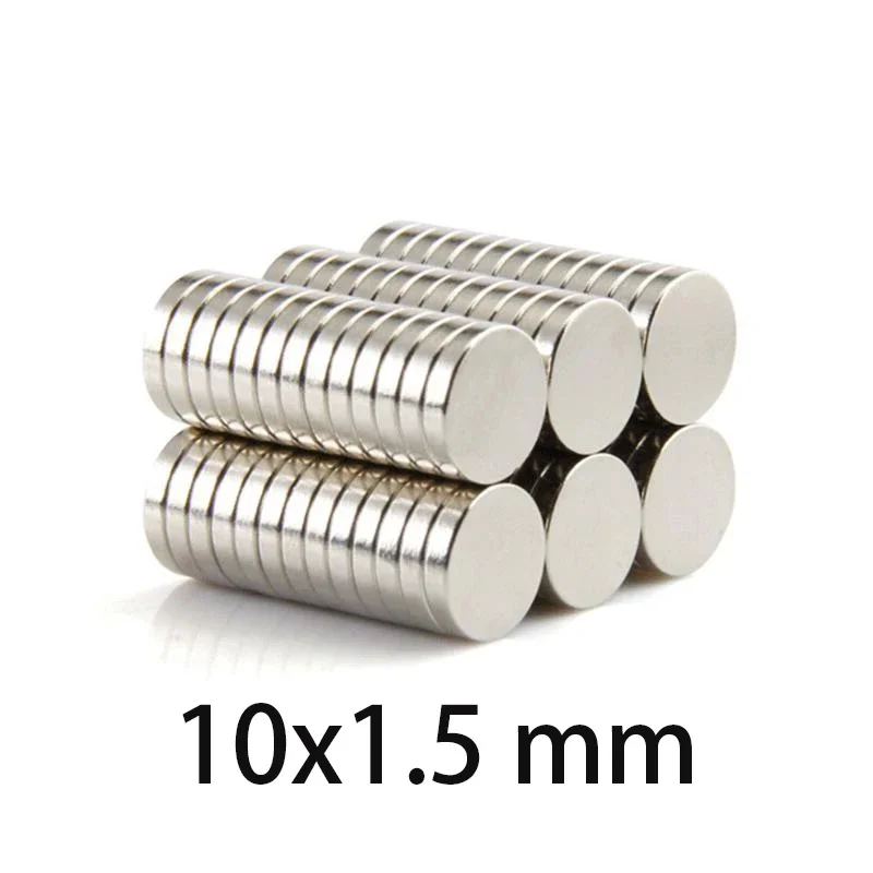 20/50/100PCS 10mmx1.5mm Rare Earth Magnets Diameter 10x1.5mm Small Round Magnets Permanent Neodymium Magnets Magnet Balls