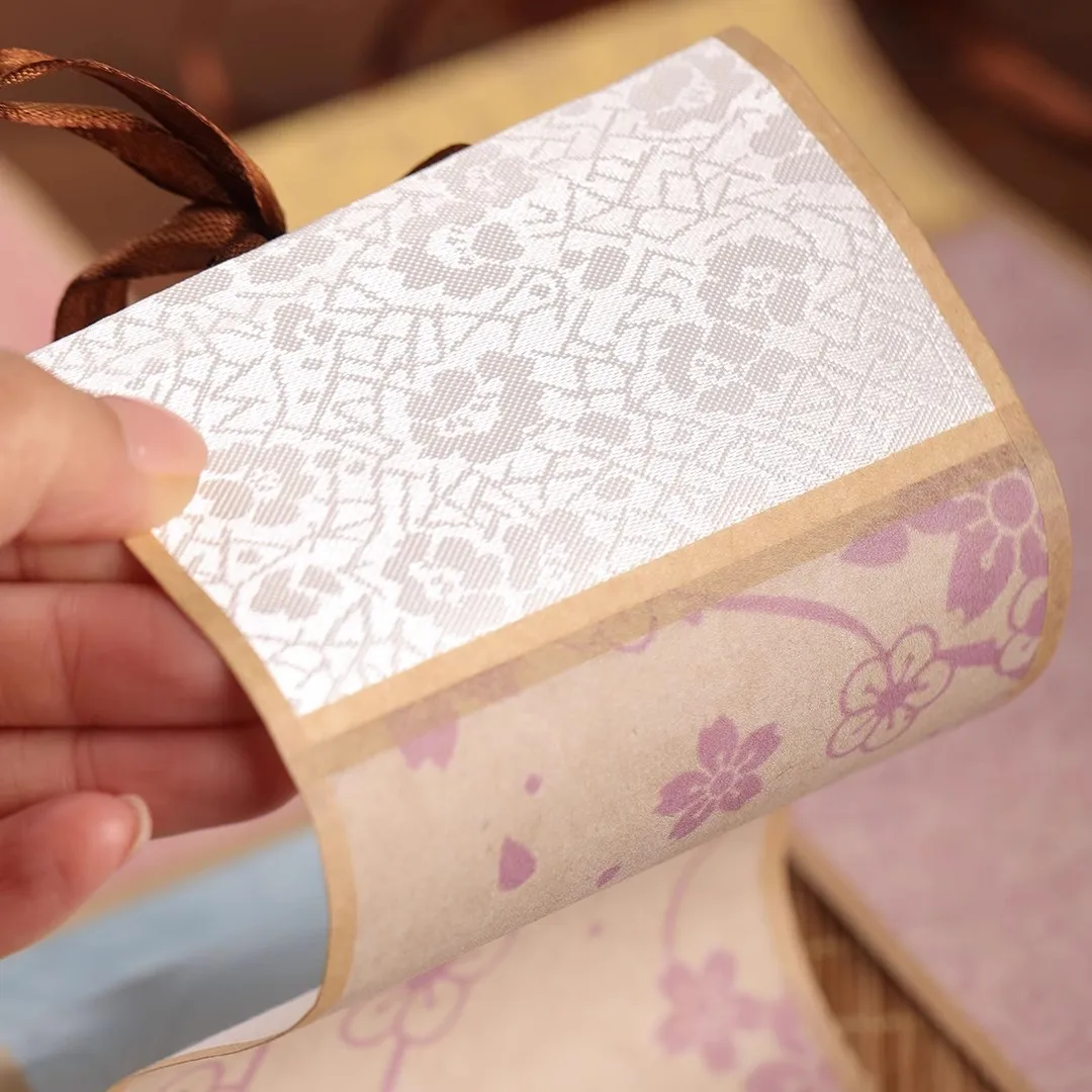10pcs Mini Blank Scroll Hanging Xuan Paper - Small Semi-Raw/Semi-Ripe Rice Paper for Calligraphy, Painting & Decoration - Image 3