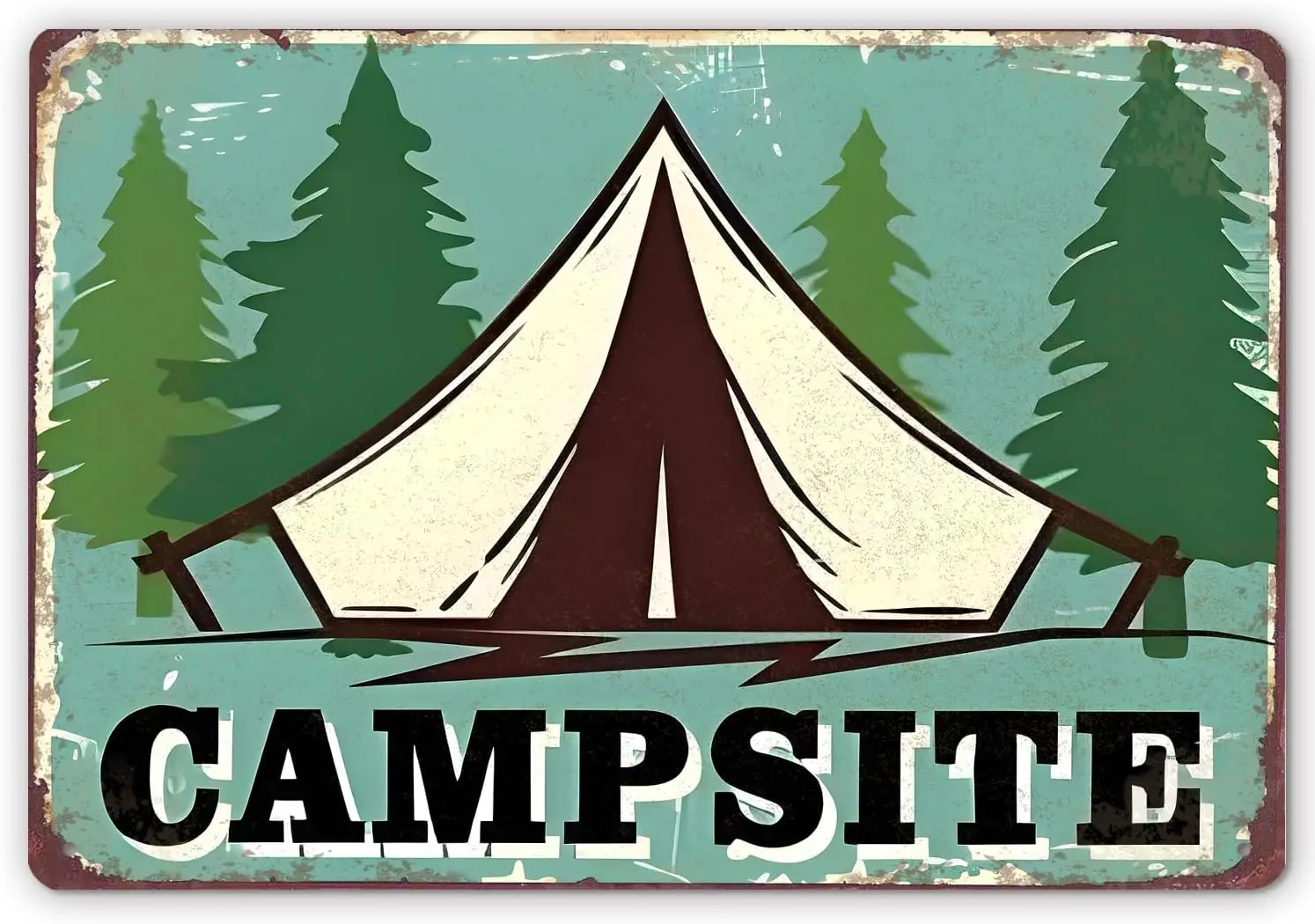 Camping-Wanddekoration Abenteuer-Blechschild, Campingplatz-Wohnmobil-Geschenke für Sie, Fröhliche Dekoration, Schilder
