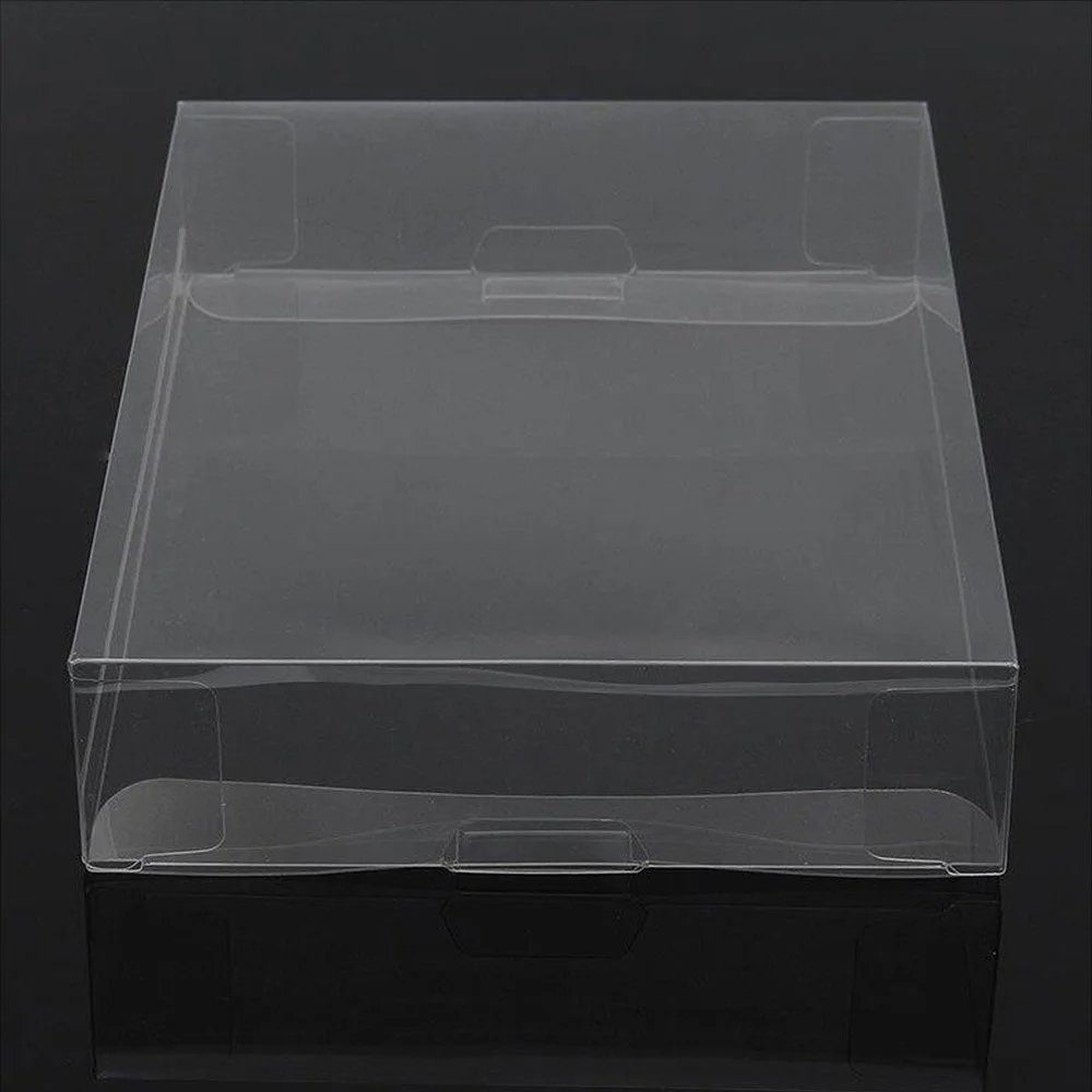 

10Pcs/Lot Clear PET Plastic Box Protector Case Sleeves Cover For SNES N64 CIB Boxed Games Cartridge Box-AB01