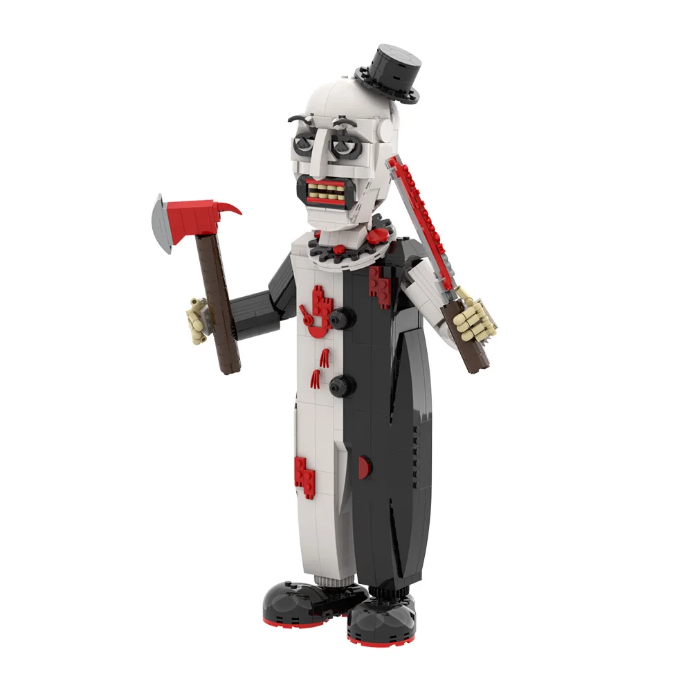 Gobricks moc criatividade o palhaço blocos de construção modelo tijolos arte diy brinquedo montado para crianças presente natal