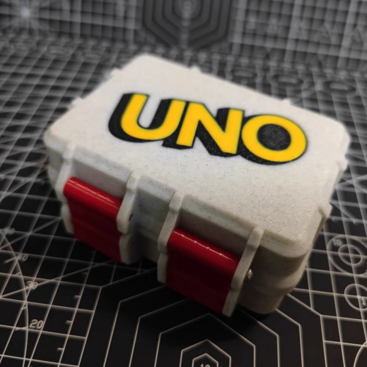 3D printed Pla hard material portable storage box suitable for Mattel UNO classic card game protection box, party games, travel