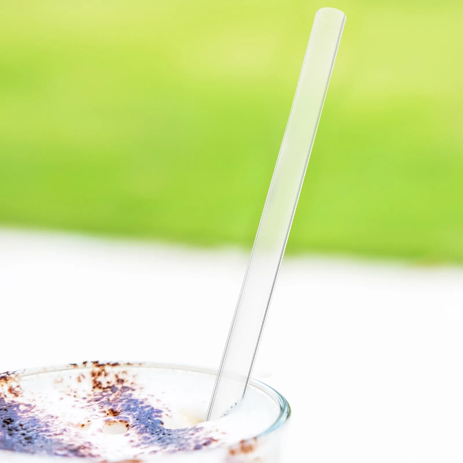 8Pcs Reusable Silicone Straws Set – Extra-Long Flexible Straws for Hot & Cold Drinks with Cleaning Brush