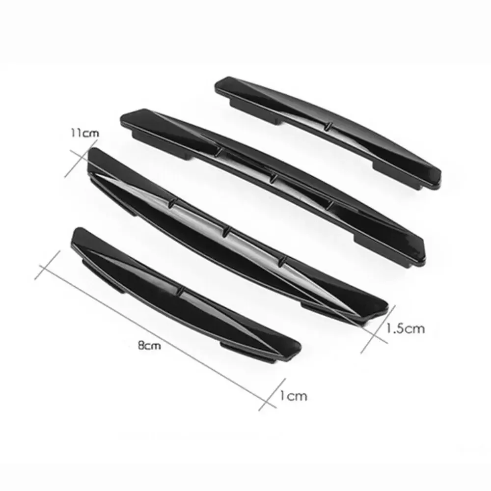 4Pcs Embedded Invisible Car Door Anti-Collision Strips Double Sided Scratch Resistant Protector Auto Exterior Decor Accessories