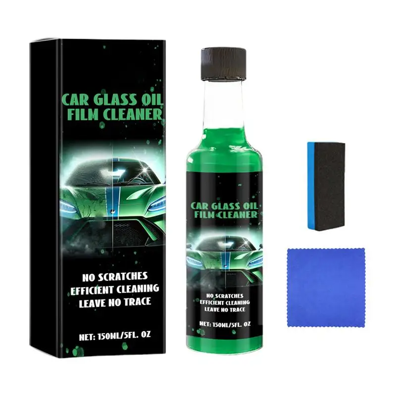 

Car Glass Oil Film Cleaner Oil Film Remover For Glass Auto Glass Oil Film Remover 150ml For Easily Restore Glass Clarity