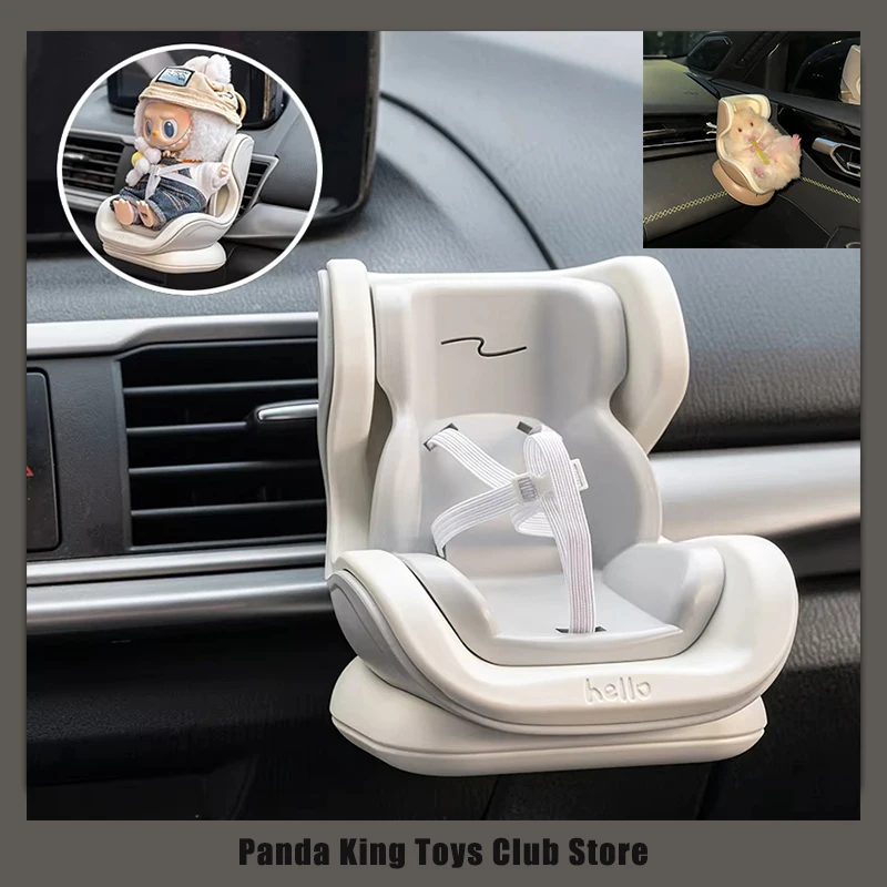 

For V1 V2 V3 Labubu Or Hamster Car Seat Sitting Party Safety Seat Air Outlet Accessories Car Dollar Storage Gift For Labubu Fan