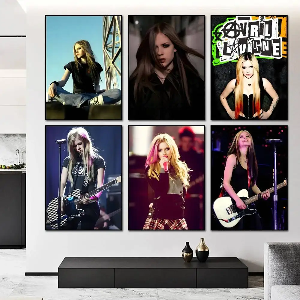 A-Avril Singer R-Ramona Lavigne    Poster and Prints Wall Art Pictures for Modern Bedroom Game Room Home Decor