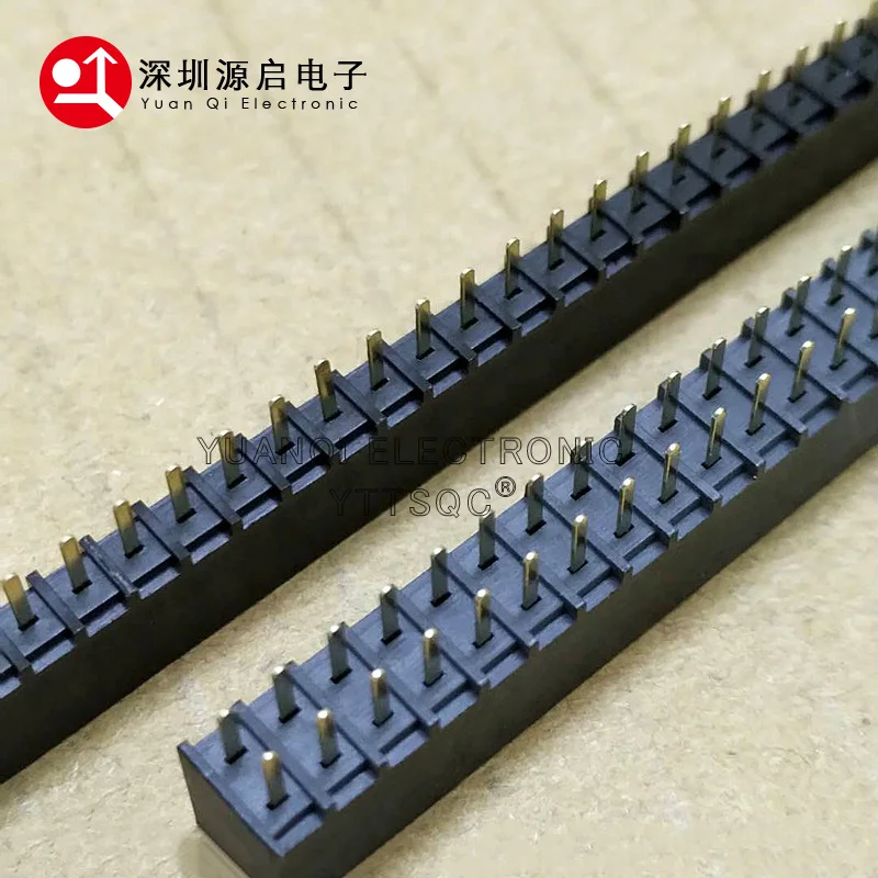 20PCS 2.54mm PH6.8 DIP Single Row 1*2P3P4P5P6P7P8P9P10P-40P Straight Rohs Gold 0.1" Pitch PCB Female Pin Header Connector Socket