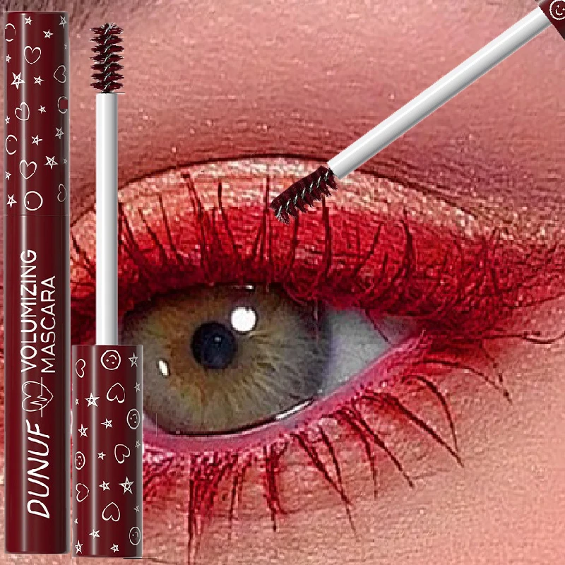 Mascara per ciglia arricciate colorate Estensione ciglia Allunga Bianco Viola Cosplay Trucco occhi Glitter Mascara diamante impermeabile