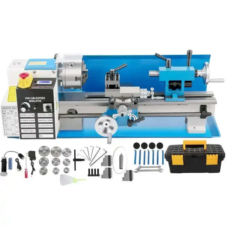 350mm Model 550W Bench Variable Speed Small/Micro Desktop Benchtop Lathe Mini Metal Lathe Machine