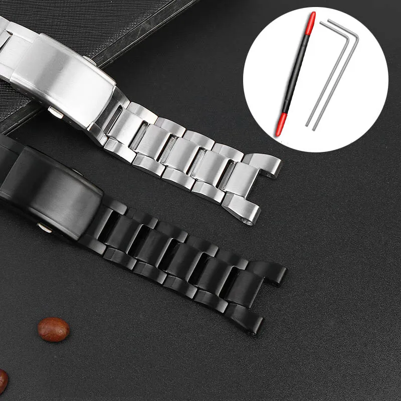 For Casio G-SHOCK GST-B100 W300 precision steel watch chain GST-410 310 S110 W130L 400G S310 S210 S120 series metal watch band