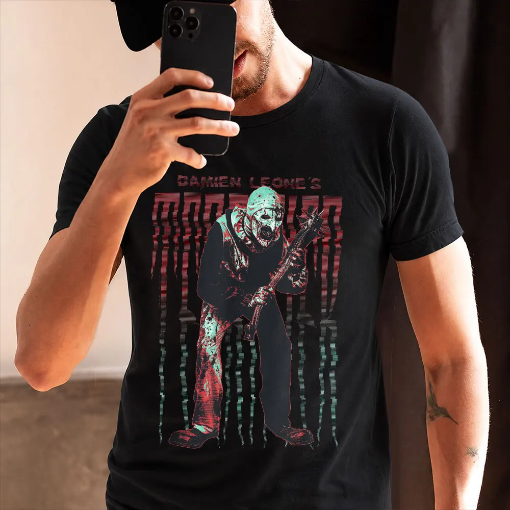 Stretched Out Retro Horror Movie Terrifier Art The Clown Killer Scary Halloween Gift T Shirt Short Sleeve Graphic clothes