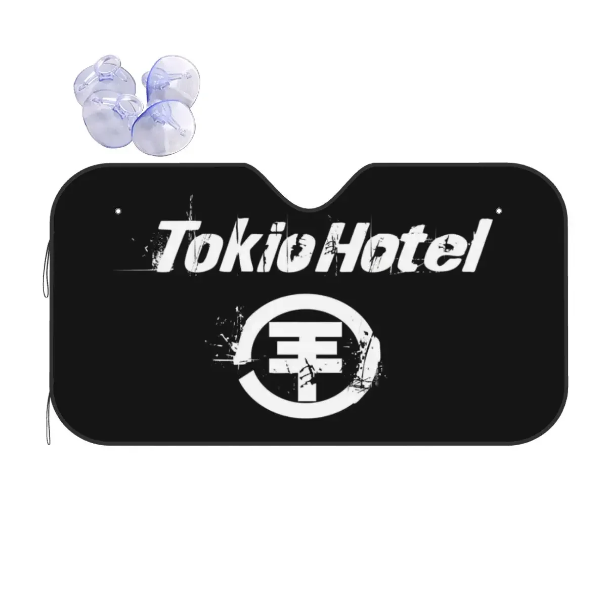 Tokio Hotel Rock Band sombrilla parabrisas dobrável parabrisas delantero de coche 70x130cm guarda-sol de coche estilo de coche