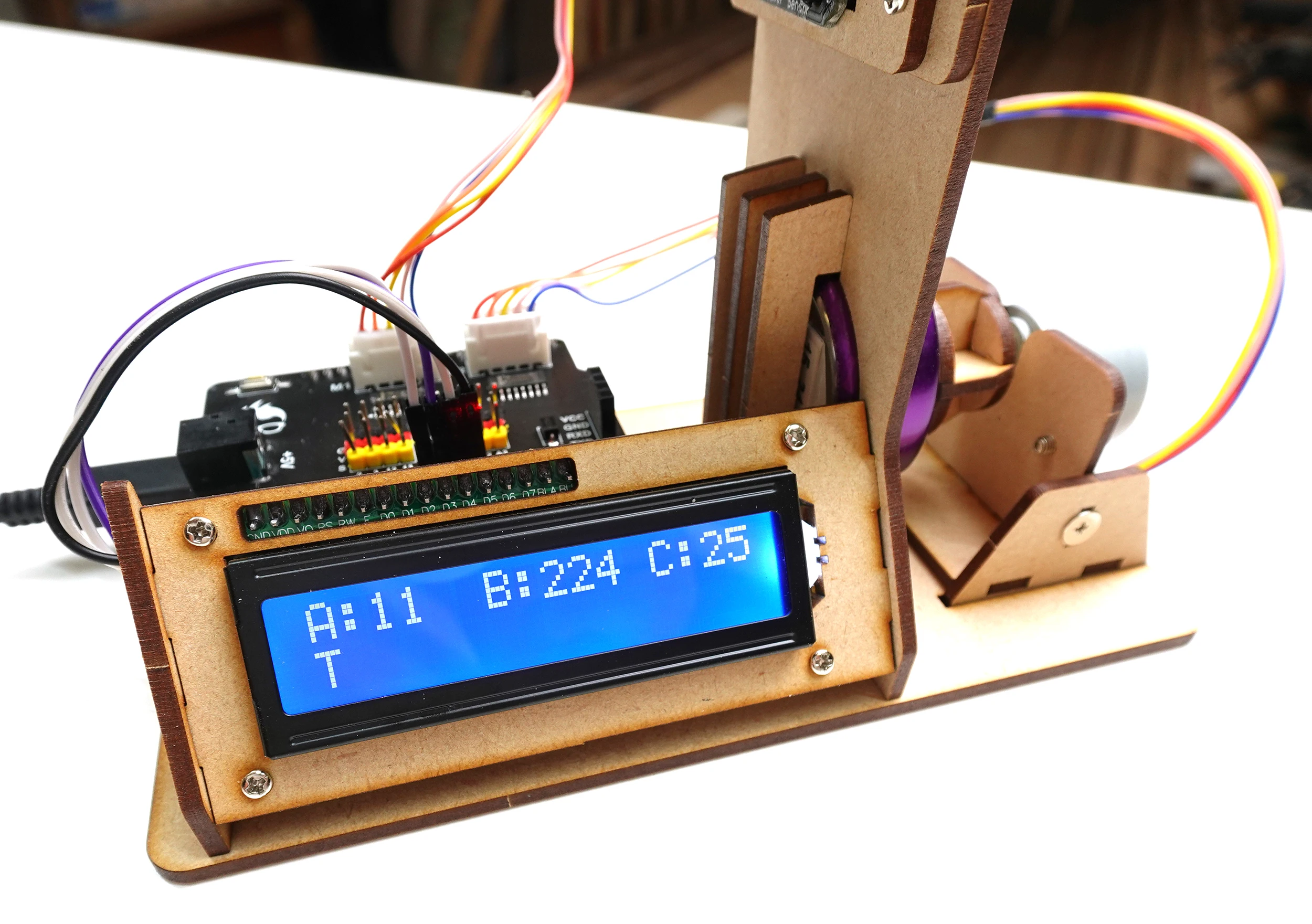 Automatic Unlocking Robot with Stepper Motor LCD Screen for Arduino Robot DIY Kit Programmable Robot Open Source Code Project