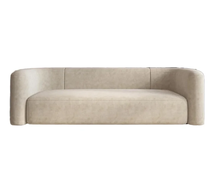 

#Nordic Design Three Seat Fabric Large Size Modular Compression Sofa Space-Saving Sectional Sofa Easy Assembly Living Room