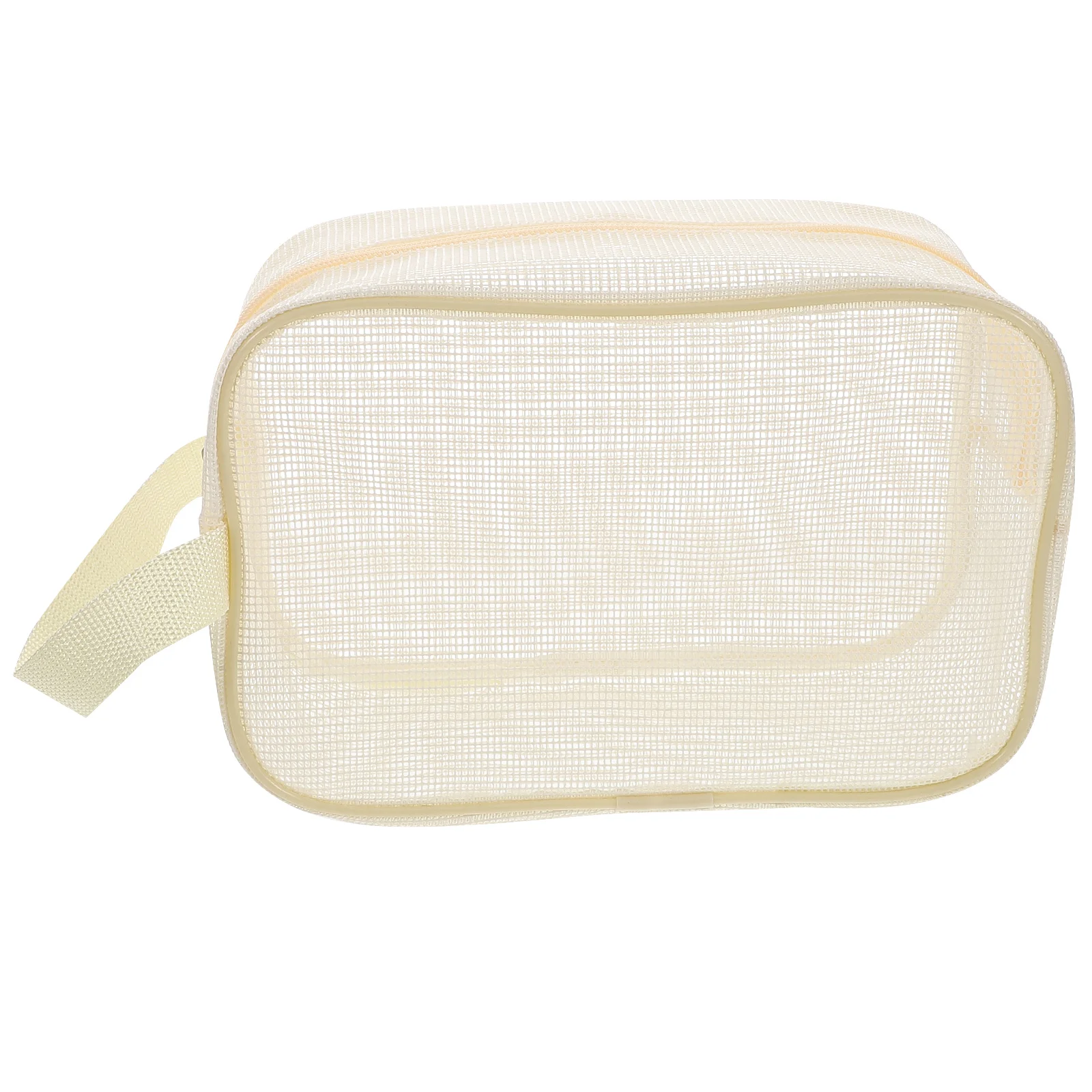 

Wash Bag Travel Beige Mesh ganizer Bags Medium H held Breathable Gym ganizer Bathroom Cosmetics Storage Dry Mesh Tote