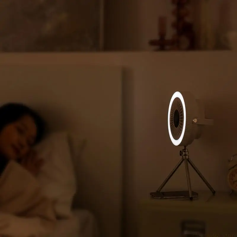 Camping Fan Hanging Fan Desk Fan with Tripod 3 Gears Mini LED Fan 4000mAh