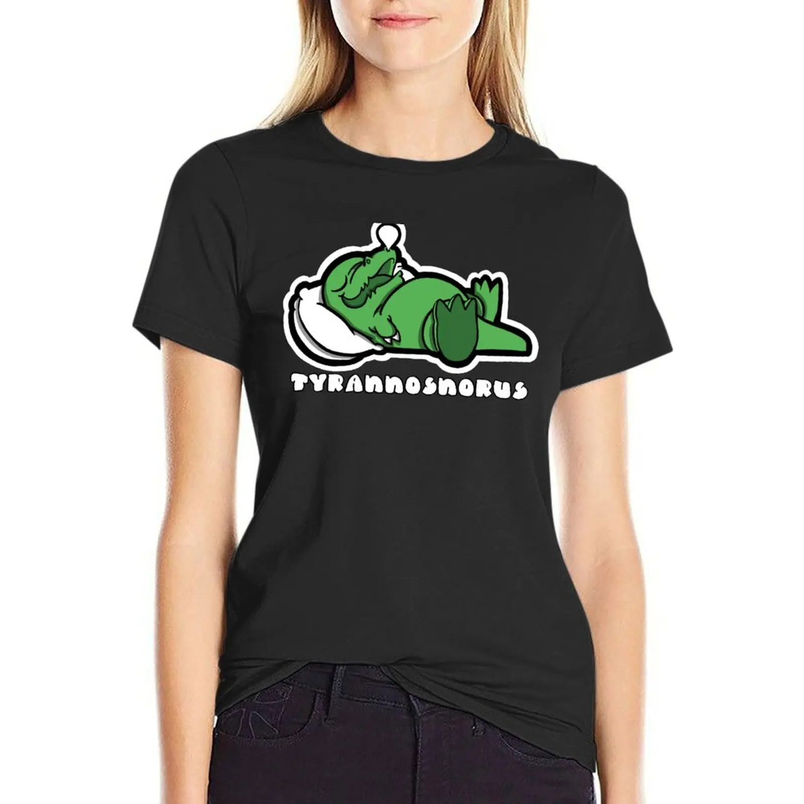 

Tyrannosnorus Rex T-Shirt female summer top tight shirts for Women