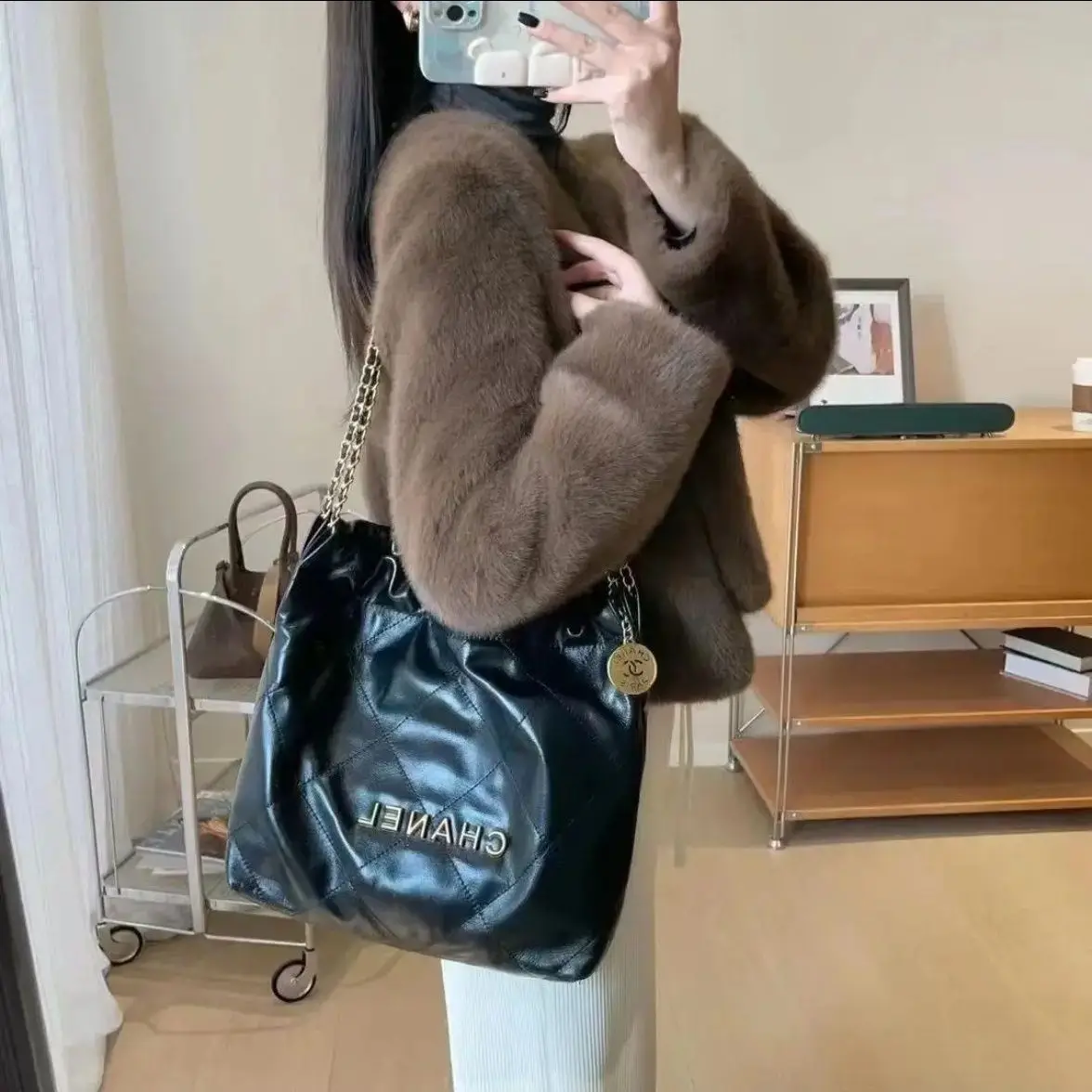 New Winter Faux Fur Coat Femininity Velvet Mink Elegant Chamarras Mujer Loose Fit Cassual Women Jacket Winter Women's Outerwear