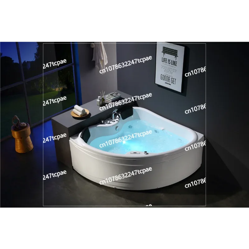 Radio/CD function indoor small corner jacuzzi spa jacuzzi