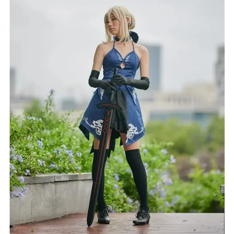 Anime Cosplay Props Houten Zwaard 114 cm Cosplay Fate Stay Night Sabel Arthur Pendragon Zwart Wit Excalibur Wapen Kostuum Partij