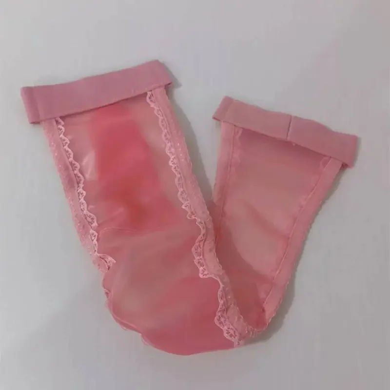 Slip a T semitrasparenti in lattice da uomo Spettacolo dal vivo Costumi di danza Festa privata Festa FKK