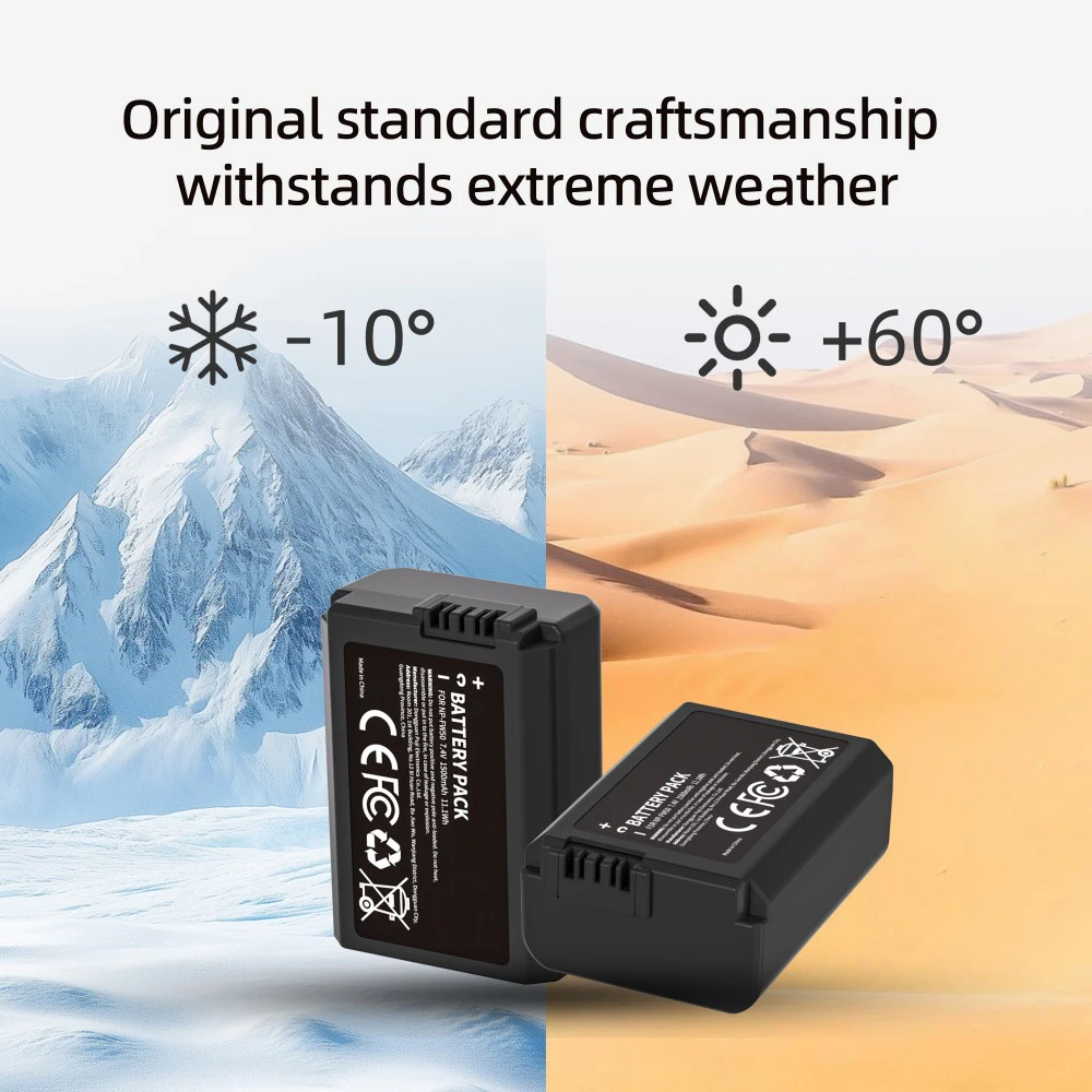 KOSHARE NP-FW50 1500mAh Rechargeable Digital Battery for Sony A6000 A6400 A6300 A6500 A7 A7II A7RII A7SII A7S A7S2 A7R