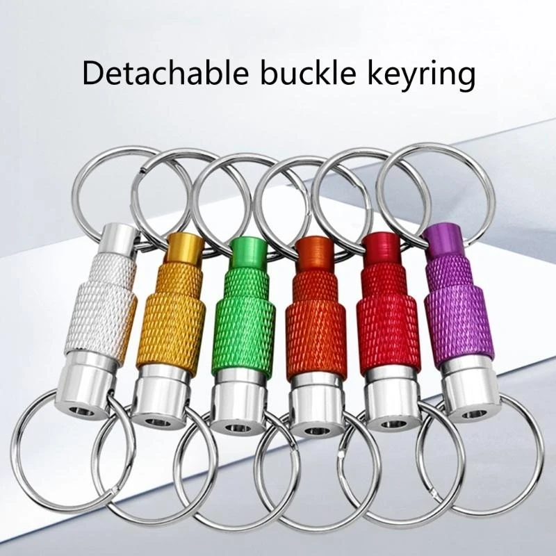 Detachable Chain Outdoor Tool Pull Apart Quick Release Keyrings Removable