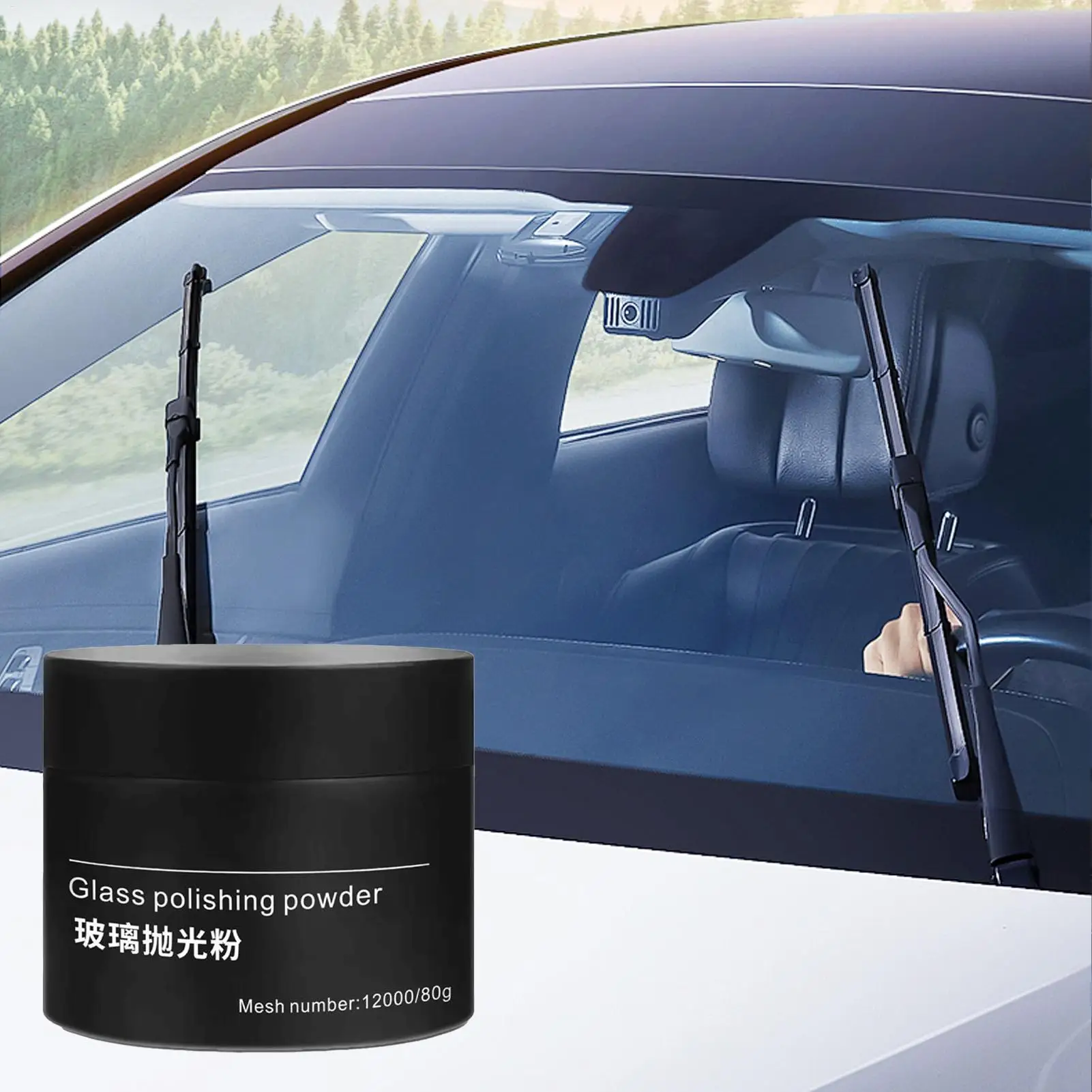 Glass polishing Scratch Remover 80g Glass Degreasing Film Repair Powder Car Window Scratches Removal Oil Film Powder For Trucks