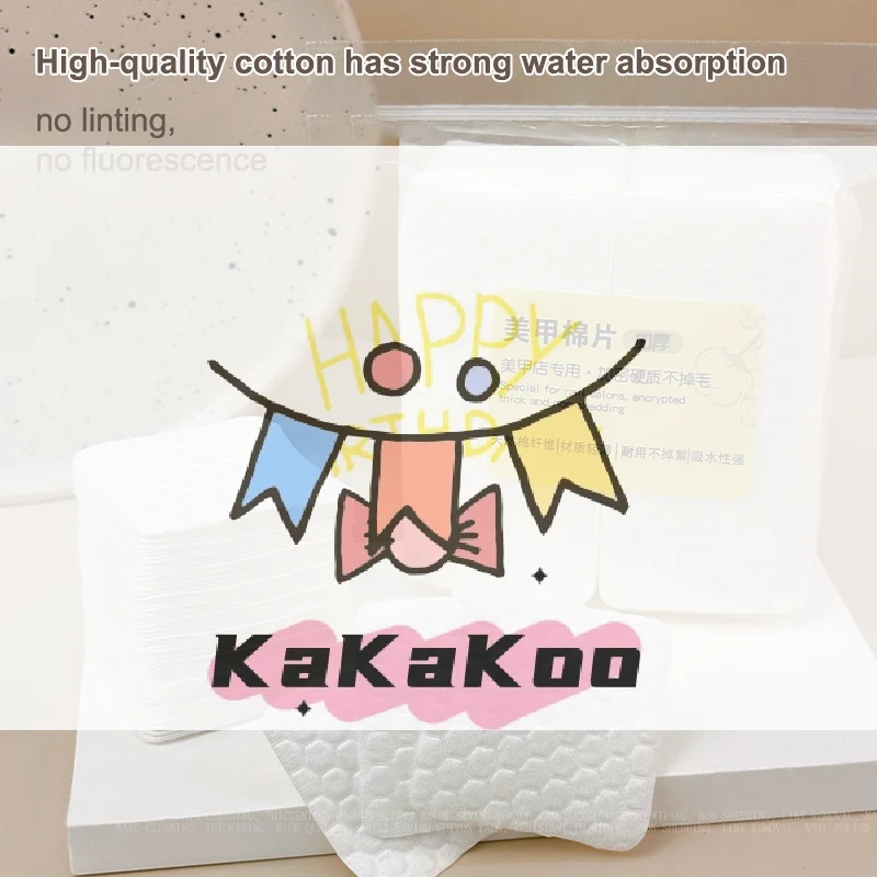 200/500 pz Ispessimento Professione Tamponi di Cotone Per Salviette Per Unghie Senza Pelucchi Unghie CottonGel Polish Remover Unghie Artistiche Strumenti di Pulizia