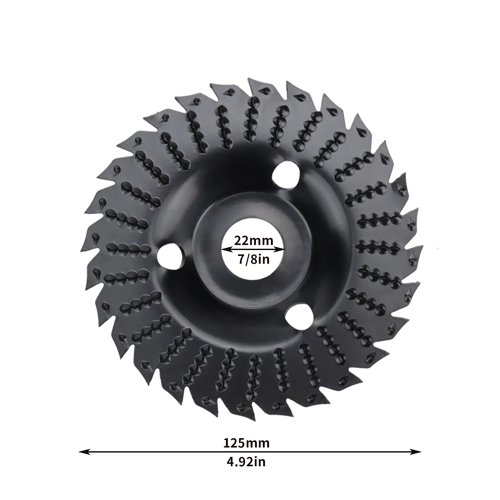 Madeira ângulo rebolo, escultura disco, roda de corte, 28-dente para rebarbadora, polimento com 22mm, 7, 8 "Arbor
