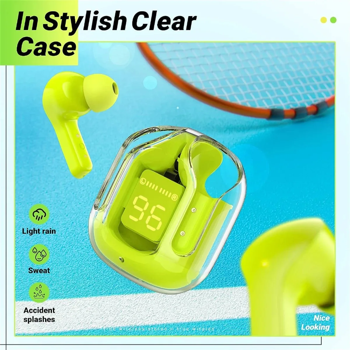 Air31 Wireless Bluetooth Headset Small In-Ear Earbuds Digital Display Compact And Portable Tws Newest Cell Phone Sports Earbuds