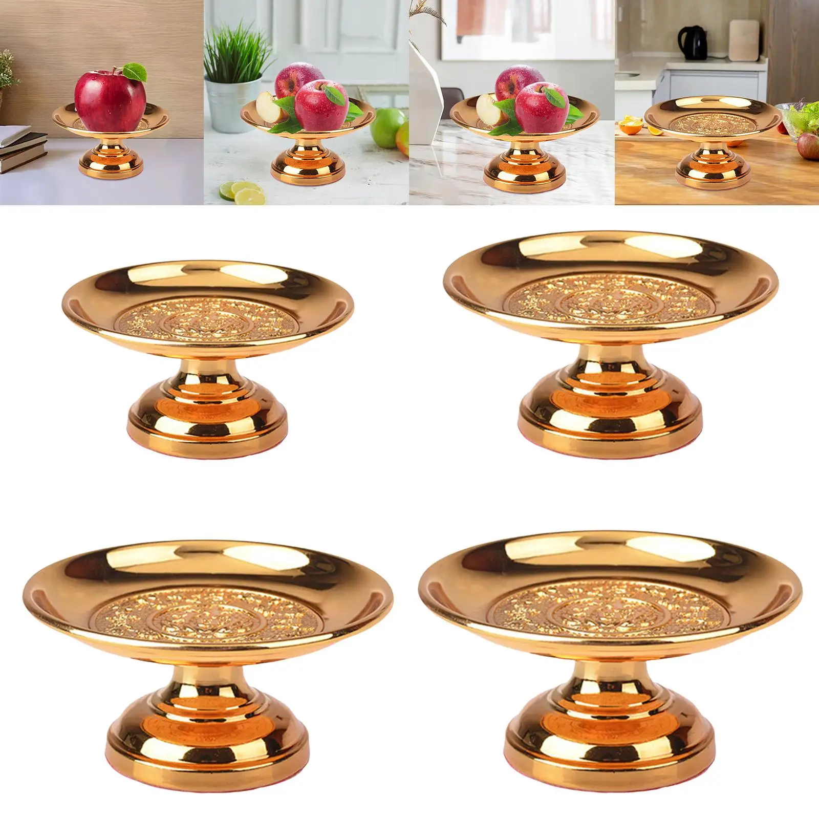 Talerz na owoce w stylu buddyjskim z nóżkami, misa błogosławieństwa, taca do serwowania, poszczegółne ofiary, Budda