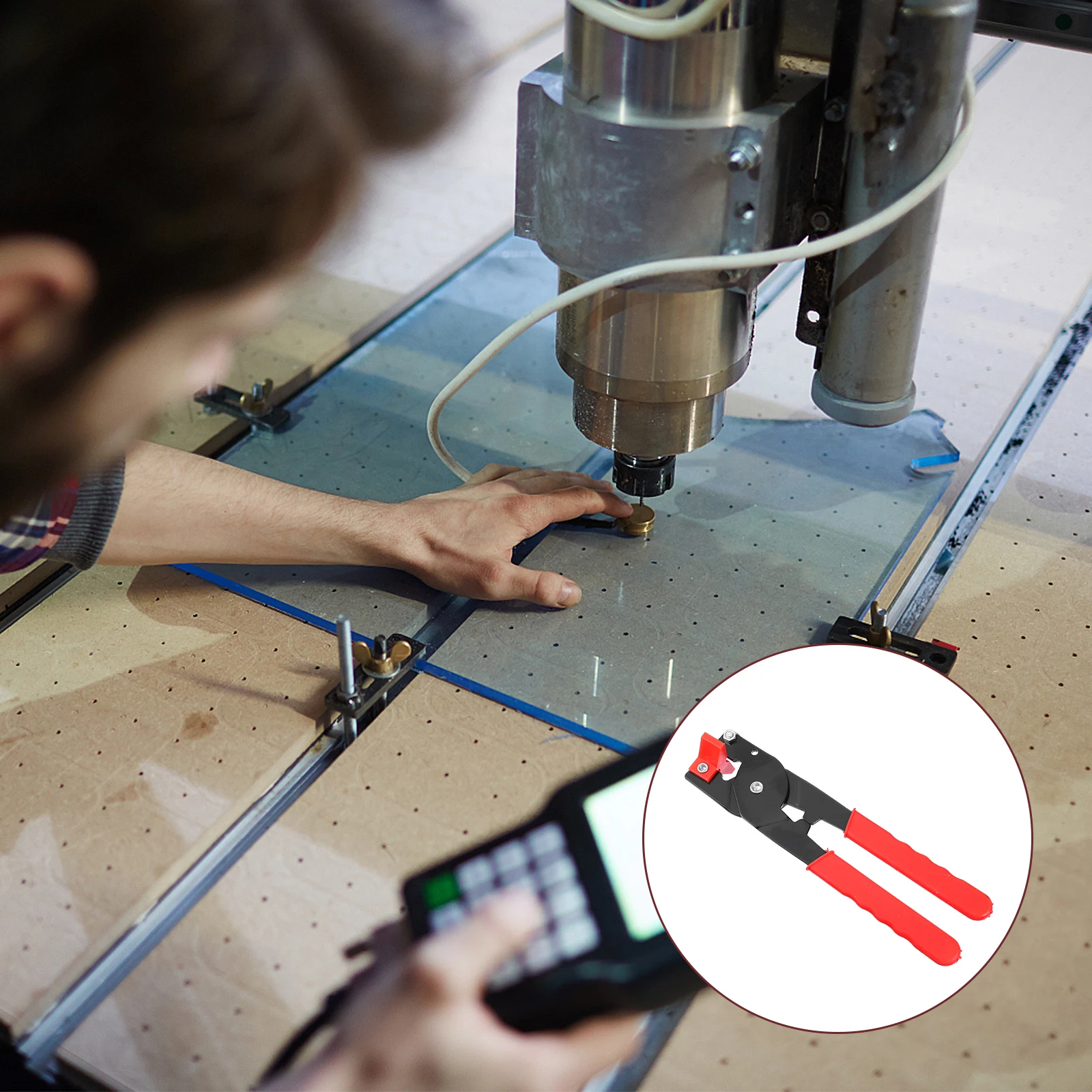 

2Pcs Glass Tile Cutter Pliers Unique Head Design Fast Labor Saving Neat Cutting Manual Pliers Clipper Trimmers