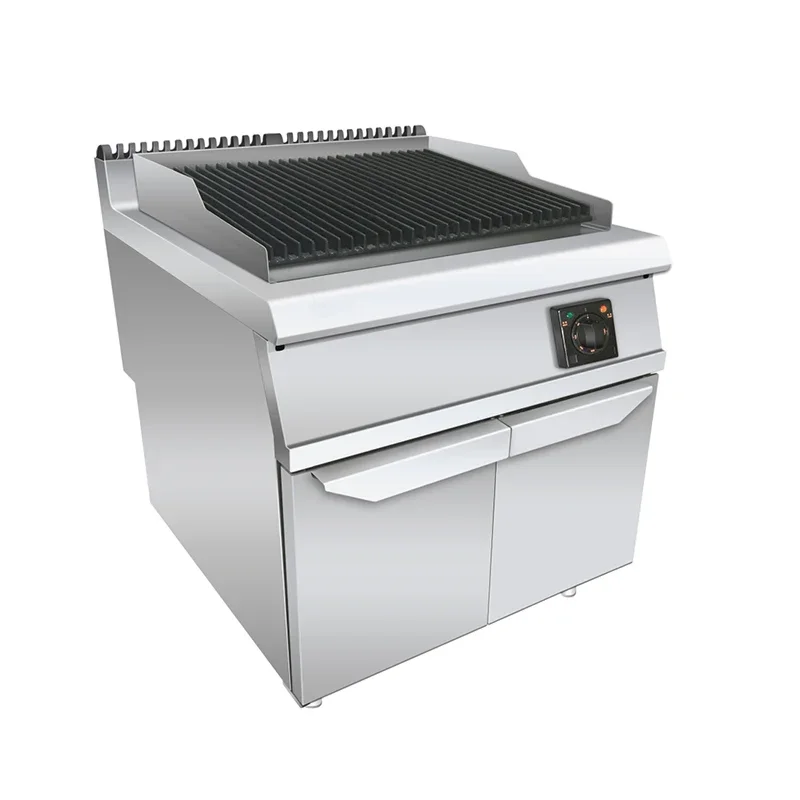New Commercial Desktop Laa Rock Barbecue Grill Easy Operate Motor Char for Steak Cooking for Counter Top oltage