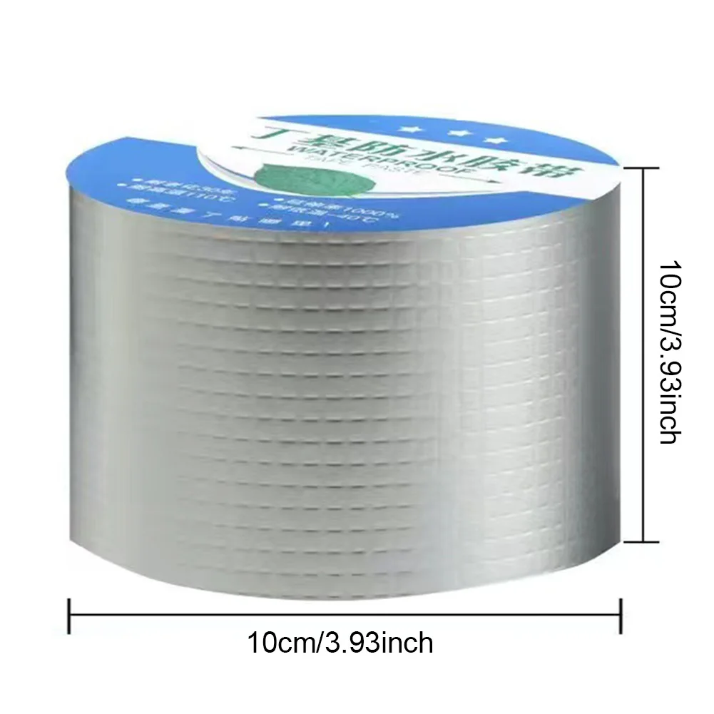 

1/2/3Pcs Super Waterproof Tape Self-Adhesive Aluminum Foil Butyl Sealing Fix Tape Roof Repair Sealed Sealant for Pipe Patch Hole