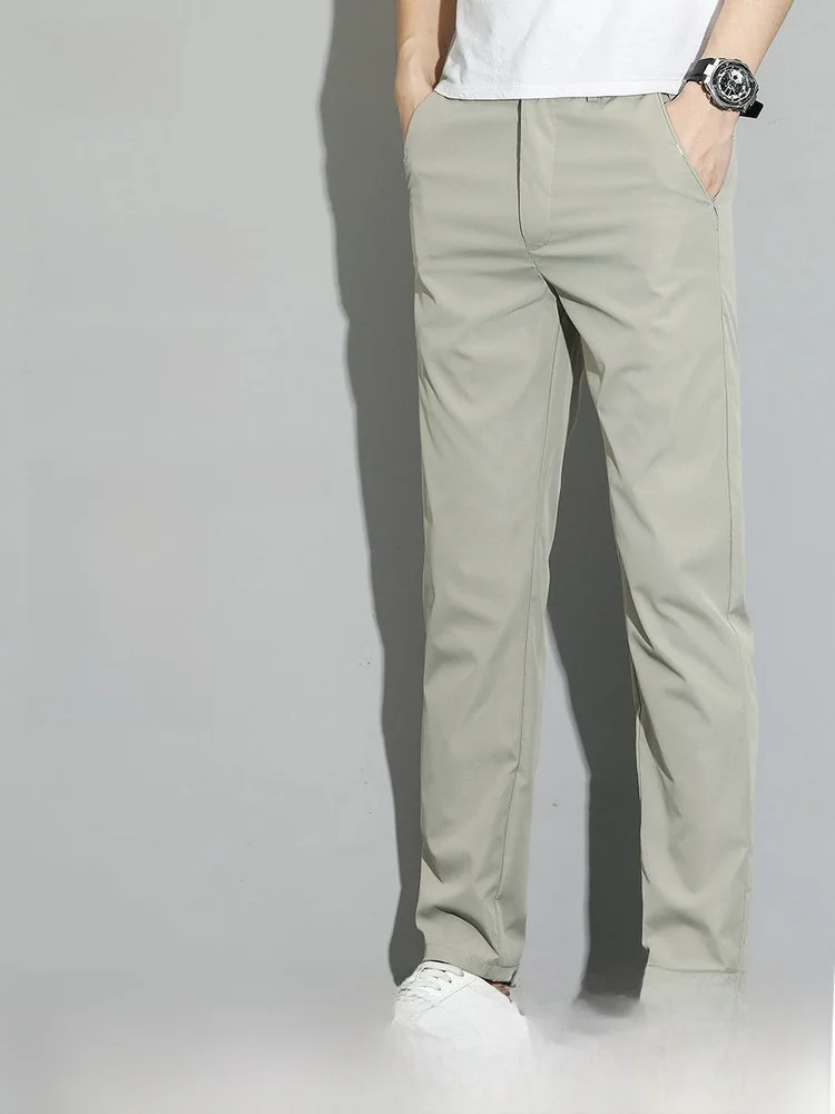 

Мужские повседневные брюки Snow Flying Spring 2026: прямой крой, комфорт, простота, деловой стиль, городской шик, полиэстер