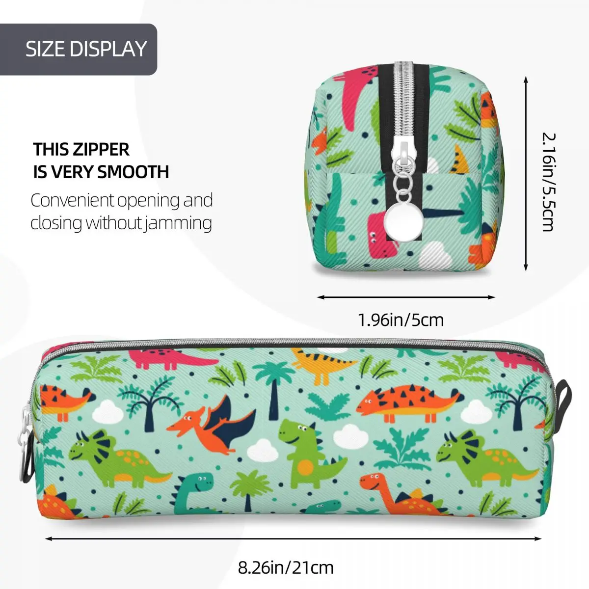 Cute Dinosaur Pattern Pencil Cases Pen Holder Pencil Bags Student Big Capacity School Supplies Gift Pencilcases