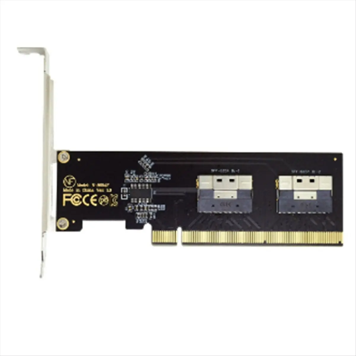 A64I PCIe 4.0 X16 to 4 Ports NVMe-Compatible Expansion Card PCI-E /3 SlimSAS 8I SFF8654 Graphics Card Adapter