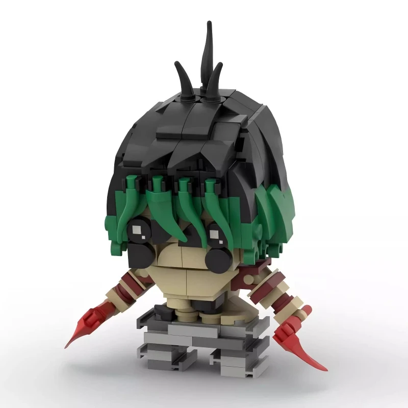 MOC Klassische Anime Figur Töten Geister Bricksheadz Slayer Dämon Klinge Cartoon Puppe Bausteine Modell Erwachsene Sammlung Spielzeug Geschenk