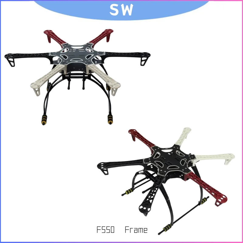 Kit de cadre d'hexacoptère F550 avec gyroscope 6 axes et contrôleur PCB |   Multirotor Hexarotor prêt FPV avec train d'atterrissage |   Pièces de construction de drone DIY