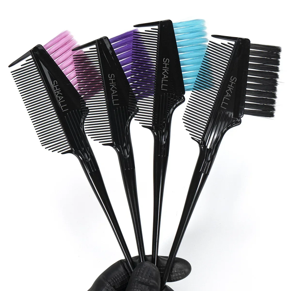 1Pc Hair Dye Brush Stylish Soft Bristles Professional Salon Hair Dye Tool Hair Coloring Brush DIY Salon Barber Brush Accessories