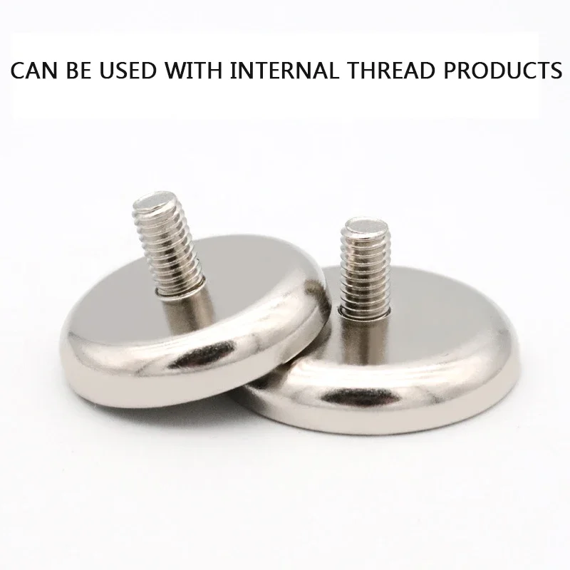 Neodymium Shallow Pot Magnets With Internal Thread Hole have a threaded Stem Be Used For Every kind of Tapped Screws Dia  8-90mm